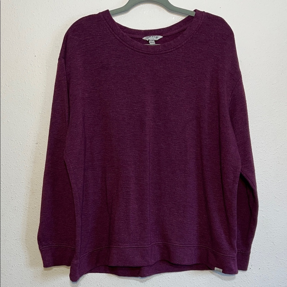 Orvis Men’s Maroon Winter Pullover Sweater size XL